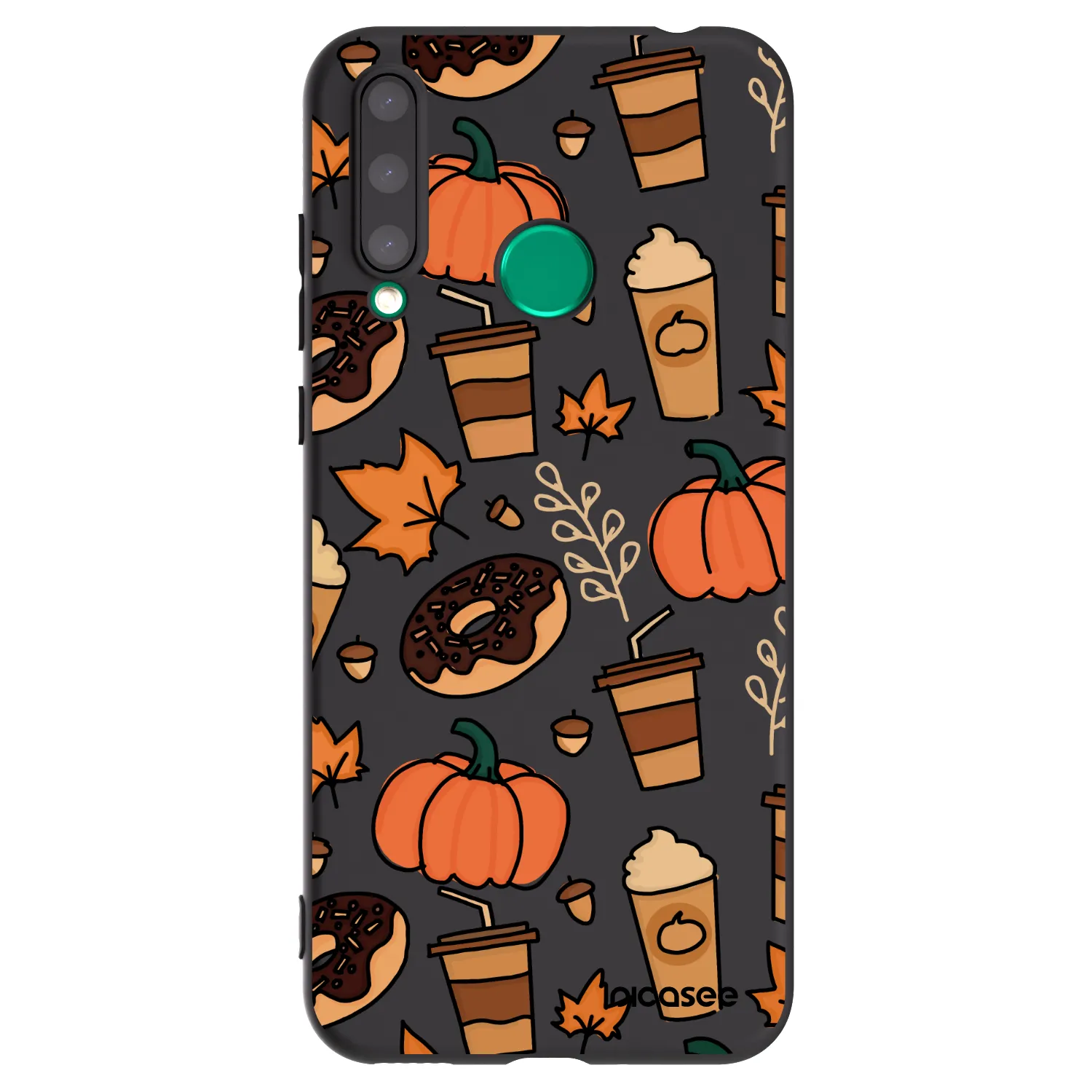 Picasee silikonowe czarne etui na Honor 20 Lite - Fallovers