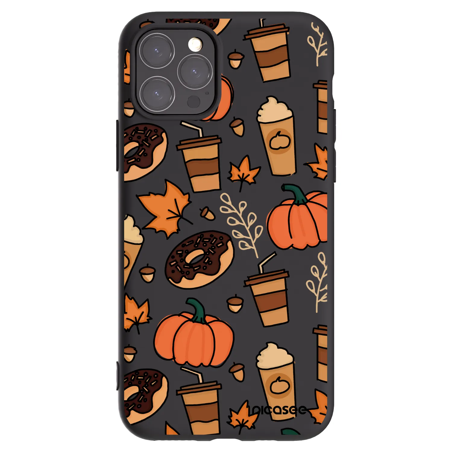 Picasee silikonowe czarne etui na Apple iPhone 11 Pro - Fallovers