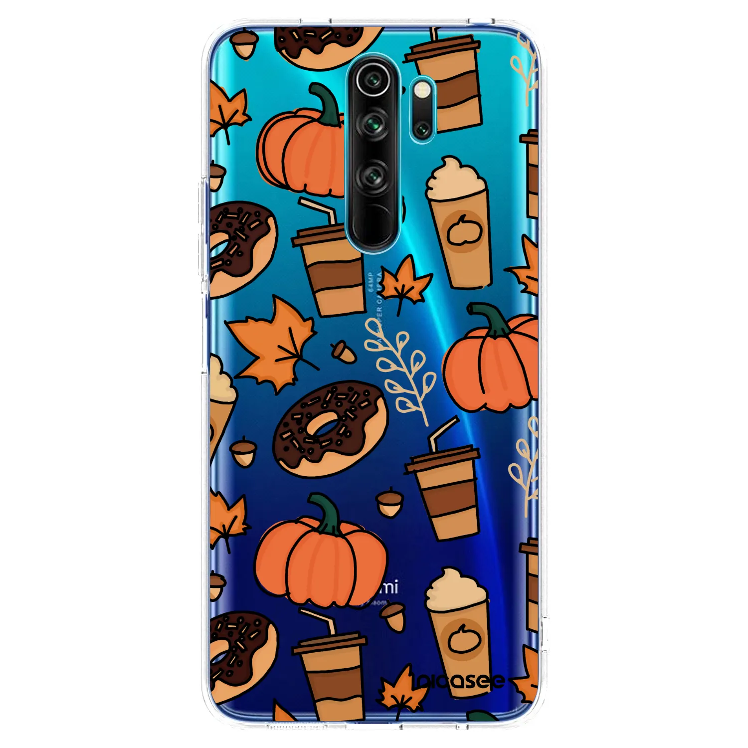 Picasee silikonowe przeźroczyste etui na Xiaomi Redmi Note 8 Pro - Fallovers