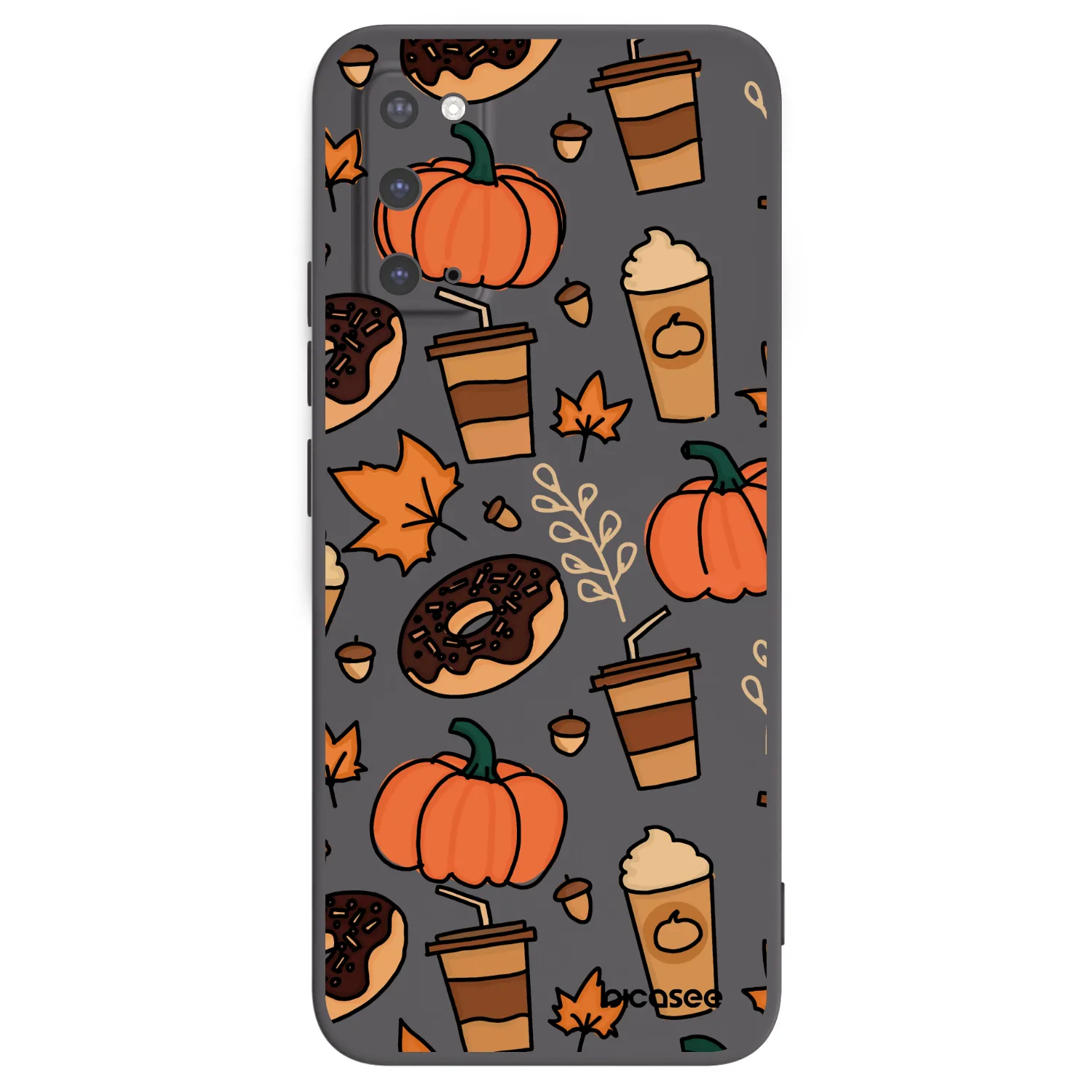 Picasee silikonowe czarne etui na Samsung Galaxy S20 G980F - Fallovers