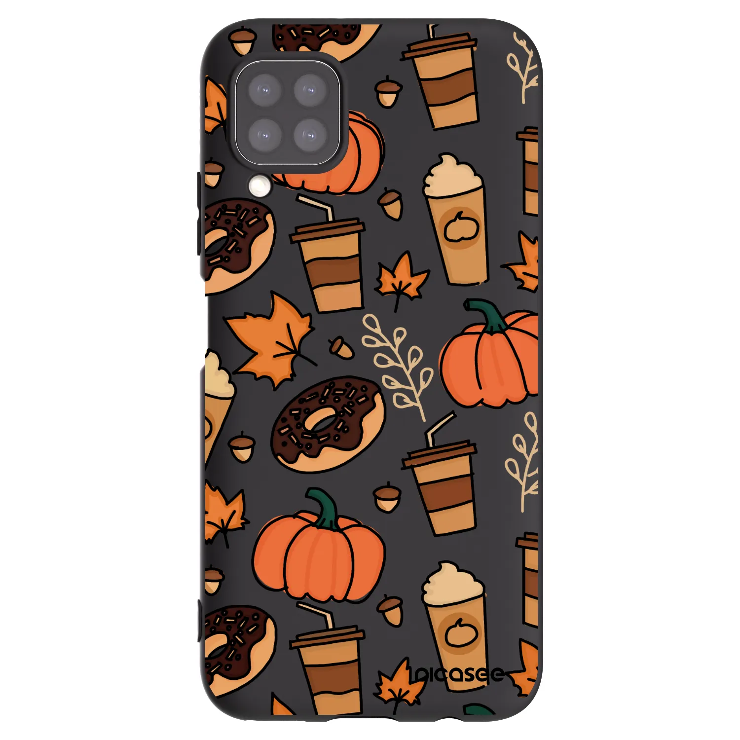 Picasee silikonowe czarne etui na Huawei P40 Lite - Fallovers