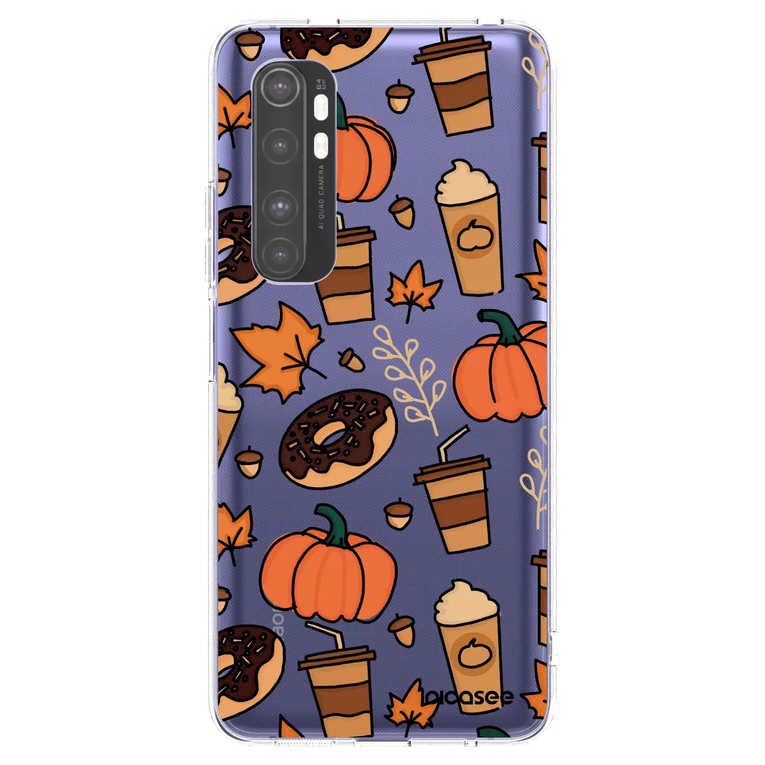 Picasee silikonowe przeźroczyste etui na Xiaomi Mi Note 10 Lite - Fallovers