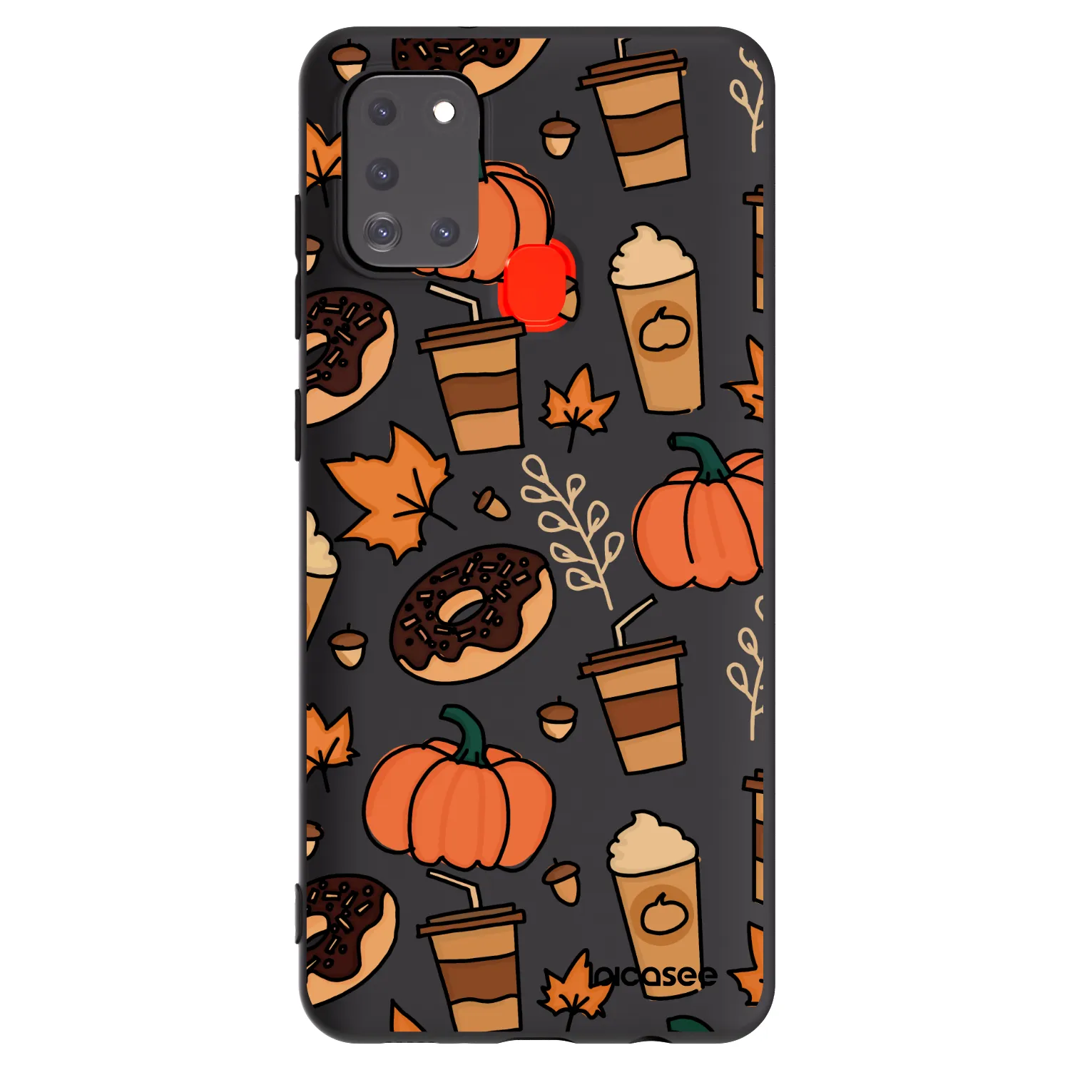 Picasee silikonowe czarne etui na Samsung Galaxy A21s - Fallovers
