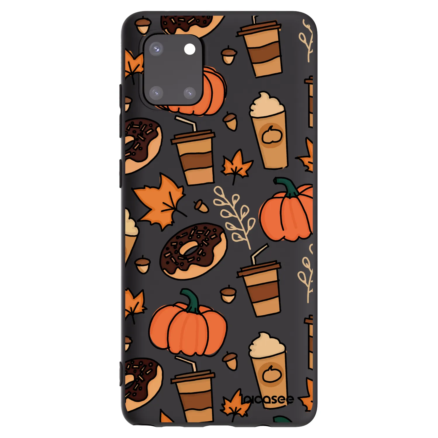 Picasee silikonowe czarne etui na Samsung Galaxy Note 10 Lite N770F - Fallovers
