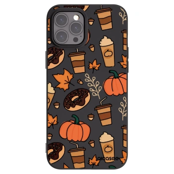 Picasee silikonowe czarne etui na Apple iPhone 12 Pro Max - Fallovers