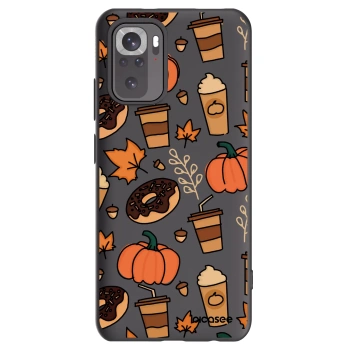 Picasee silikonowe czarne etui na Xiaomi Redmi Note 10 - Fallovers