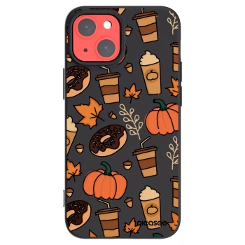 Picasee silikonowe czarne etui na Apple iPhone 13 mini - Fallovers