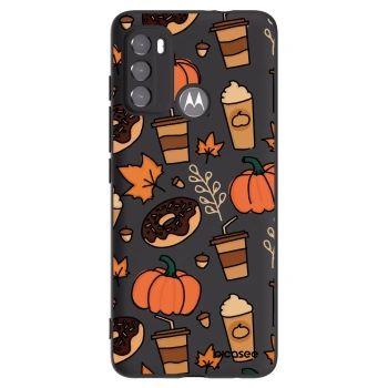 Picasee silikonowe czarne etui na Motorola Moto G60 - Fallovers