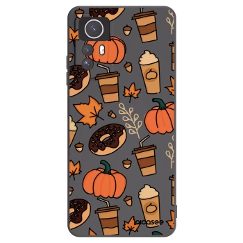 Picasee silikonowe czarne etui na Xiaomi Redmi Note 12S - Fallovers