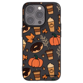 Picasee silikonowe czarne etui na Apple iPhone 15 Pro - Fallovers