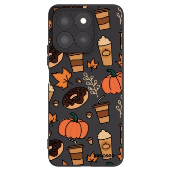 Picasee silikonowe czarne etui na Honor X8b - Fallovers
