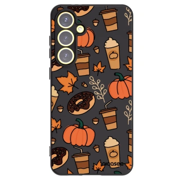 Picasee silikonowe czarne etui na Samsung Galaxy S24 FE S721B - Fallovers