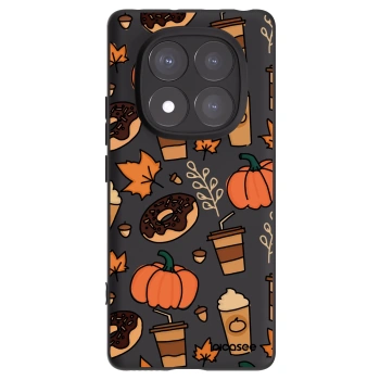 Picasee silikonowe czarne etui na Xiaomi Redmi Note 14 Pro+ 5G - Fallovers