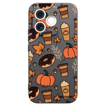 Picasee silikonowe czarne etui na Honor 600 Lite - Fallovers