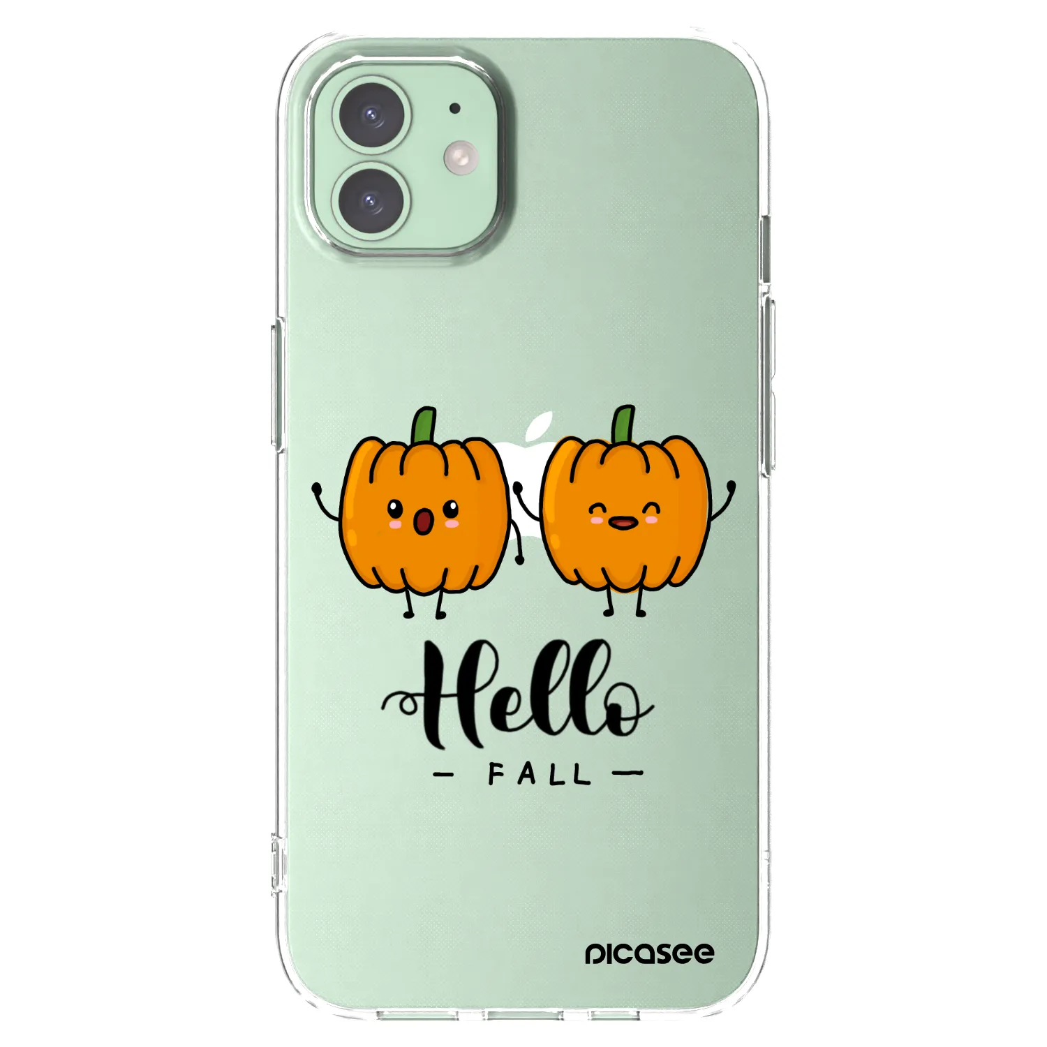 Picasee silikonowe przeźroczyste etui na Apple iPhone 12 - Hallo Fall