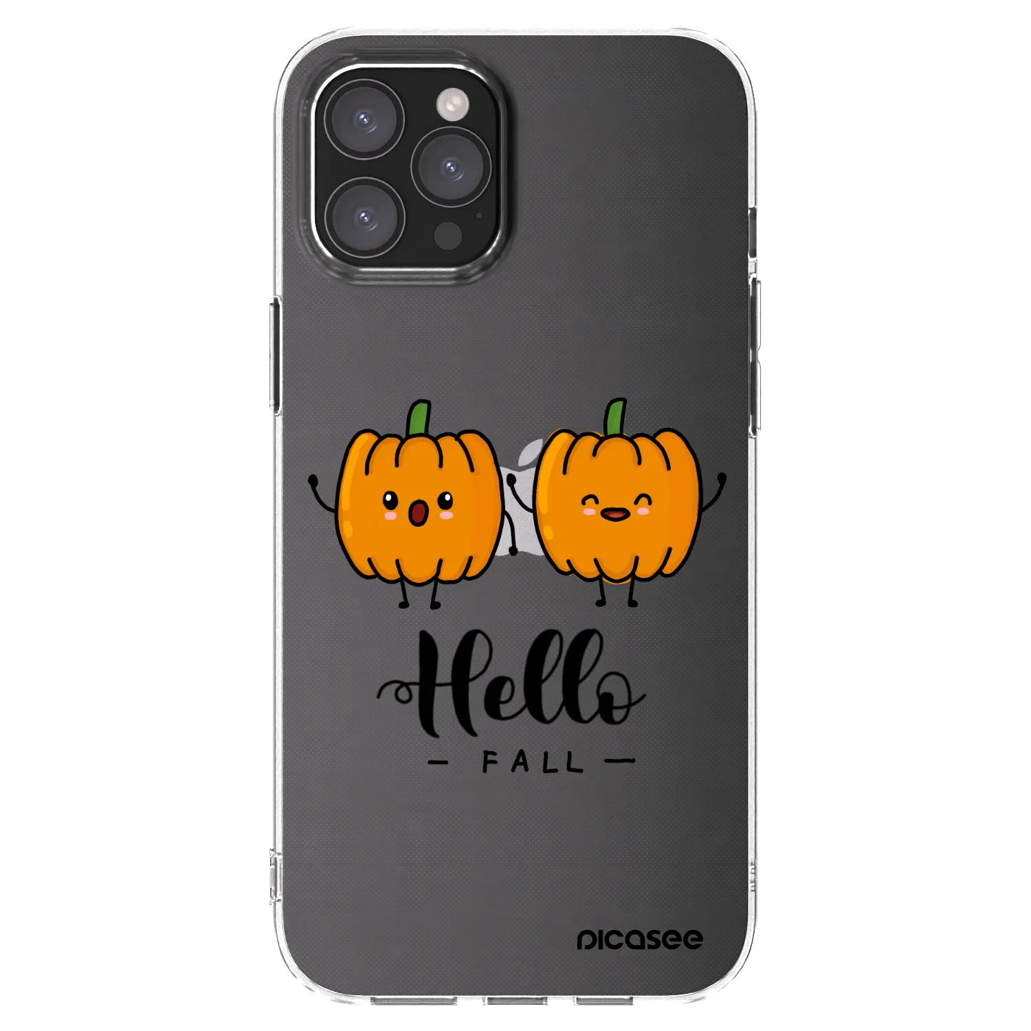 Picasee silikonowe przeźroczyste etui na Apple iPhone 12 Pro Max - Hallo Fall