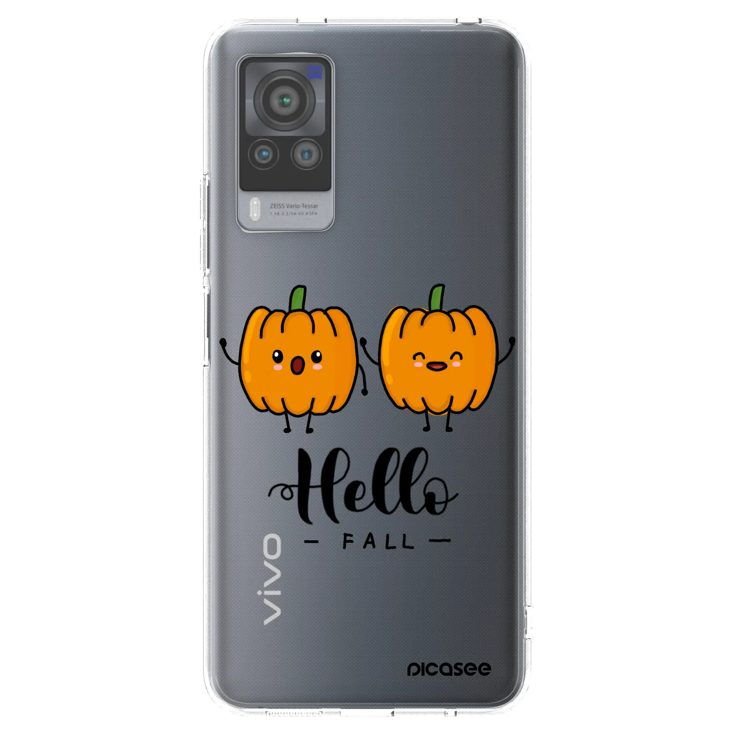 Picasee silikonowe przeźroczyste etui na Vivo X60 Pro 5G - Hallo Fall
