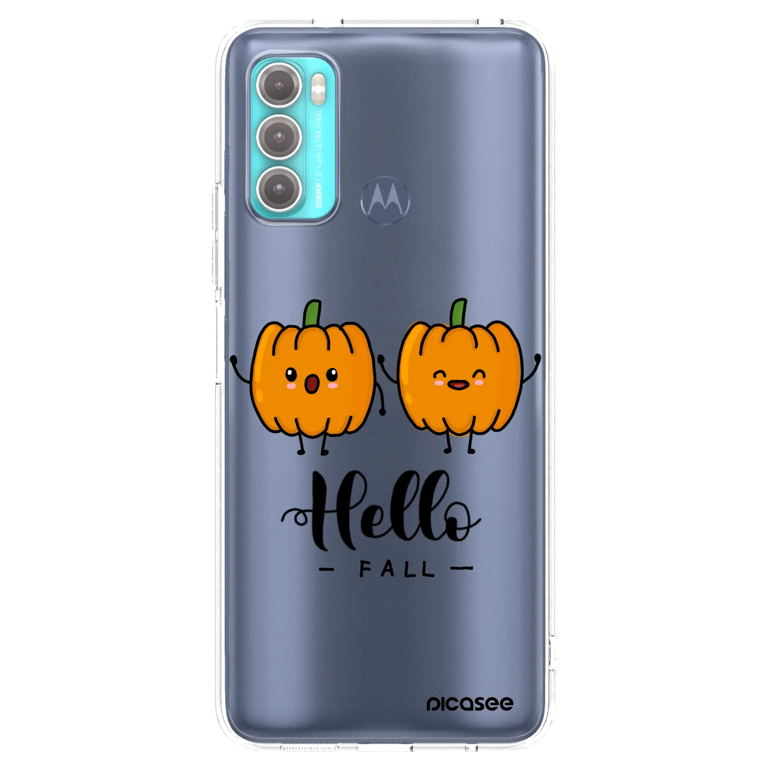 Picasee silikonowe przeźroczyste etui na Motorola Moto G60 - Hallo Fall