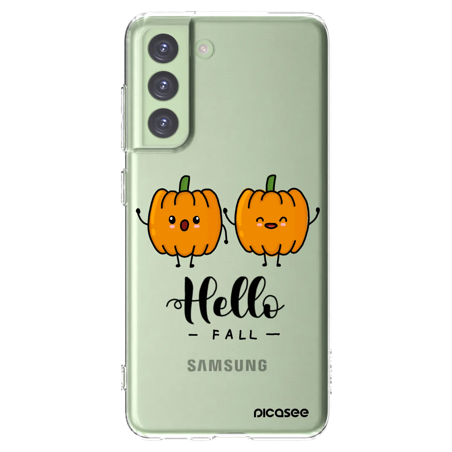Picasee silikonowe przeźroczyste etui na Samsung Galaxy S21 FE 5G - Hallo Fall