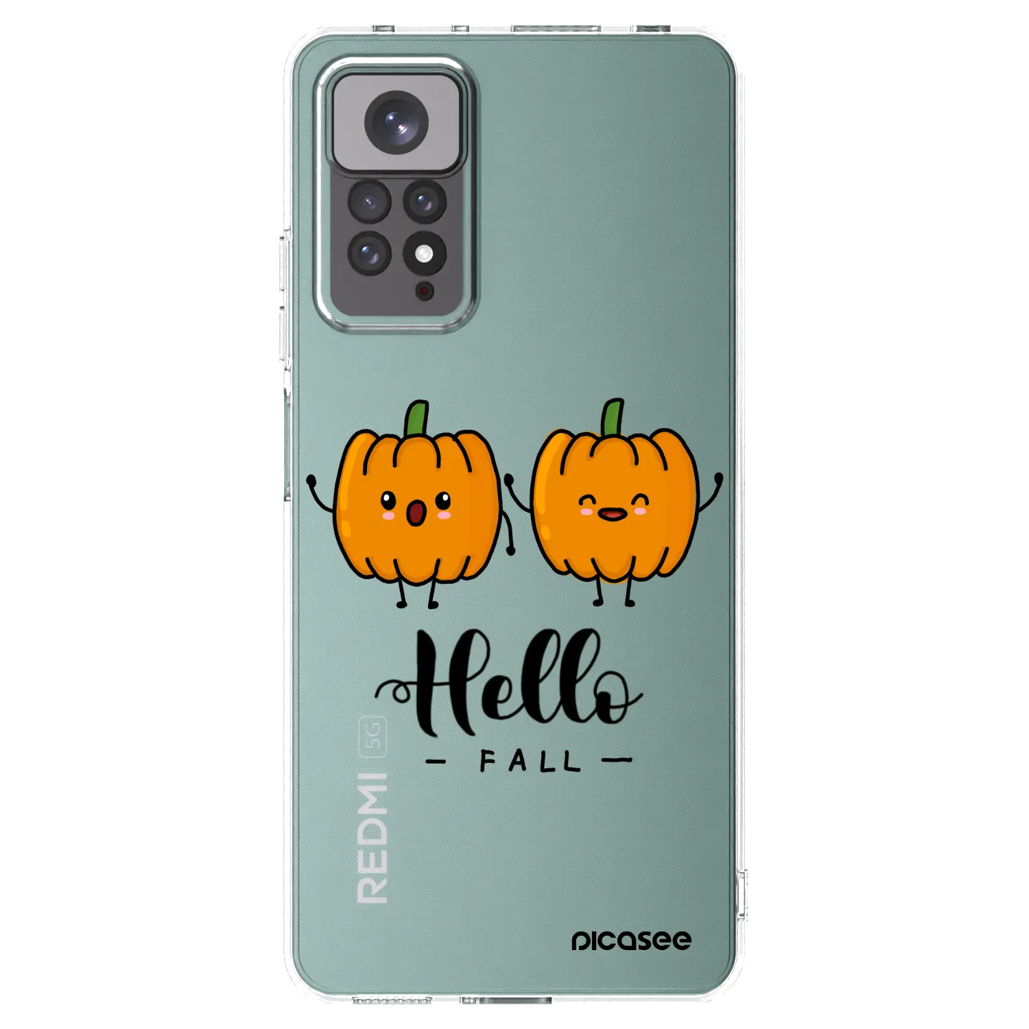 Picasee silikonowe przeźroczyste etui na Xiaomi Redmi Note 11 - Hallo Fall