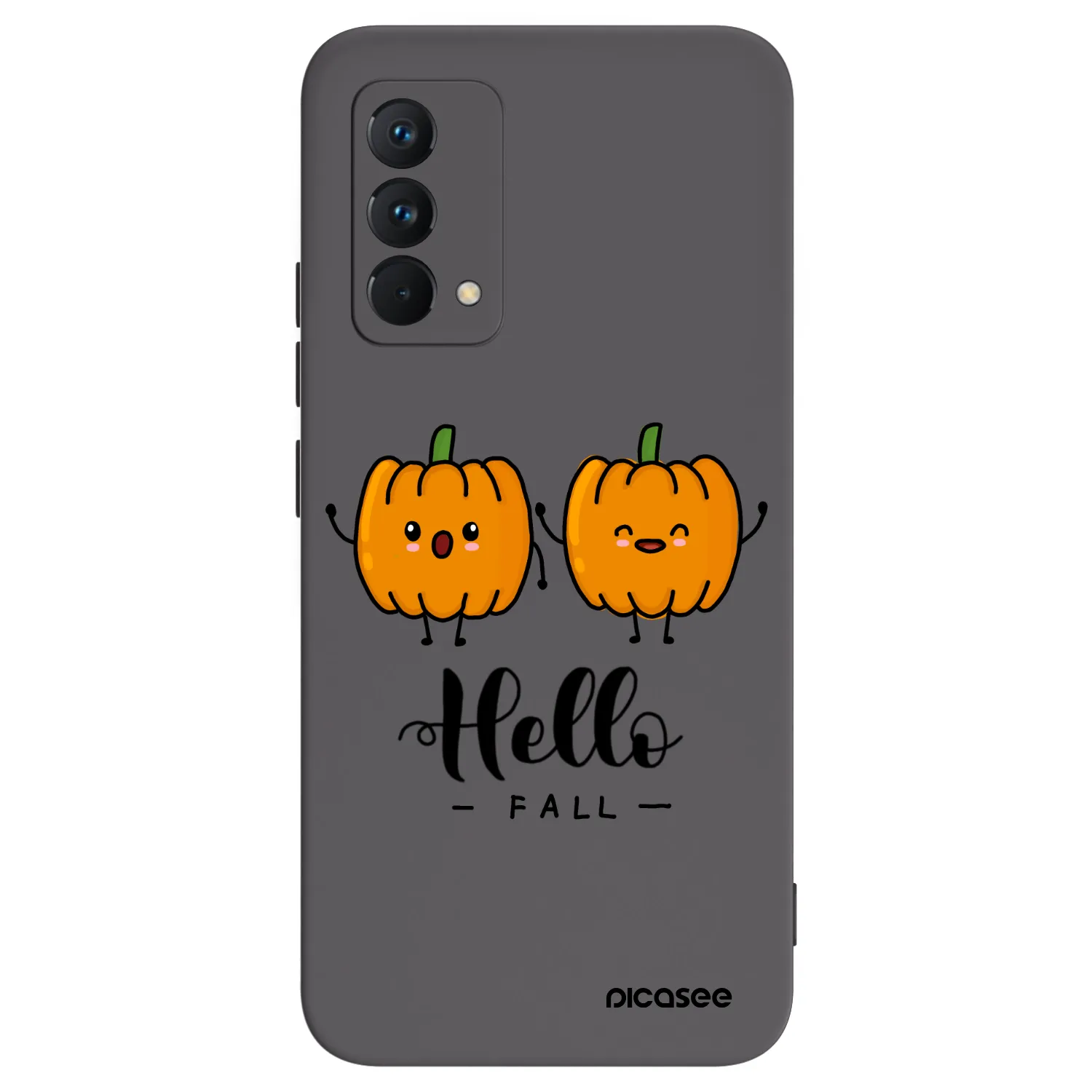 Picasee silikonowe czarne etui na Realme GT Master Edition 5G - Hallo Fall
