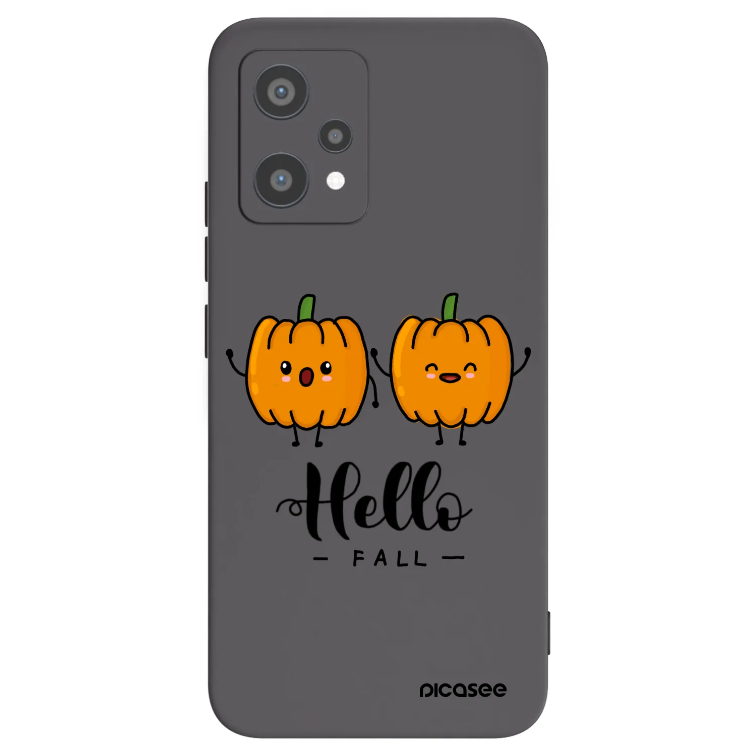 Picasee silikonowe czarne etui na Realme 9 Pro 5G - Hallo Fall