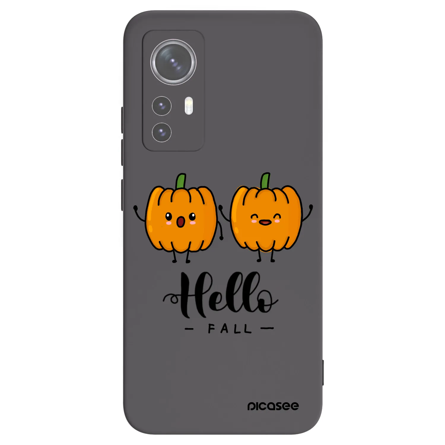 Picasee silikonowe czarne etui na Xiaomi 12 - Hallo Fall