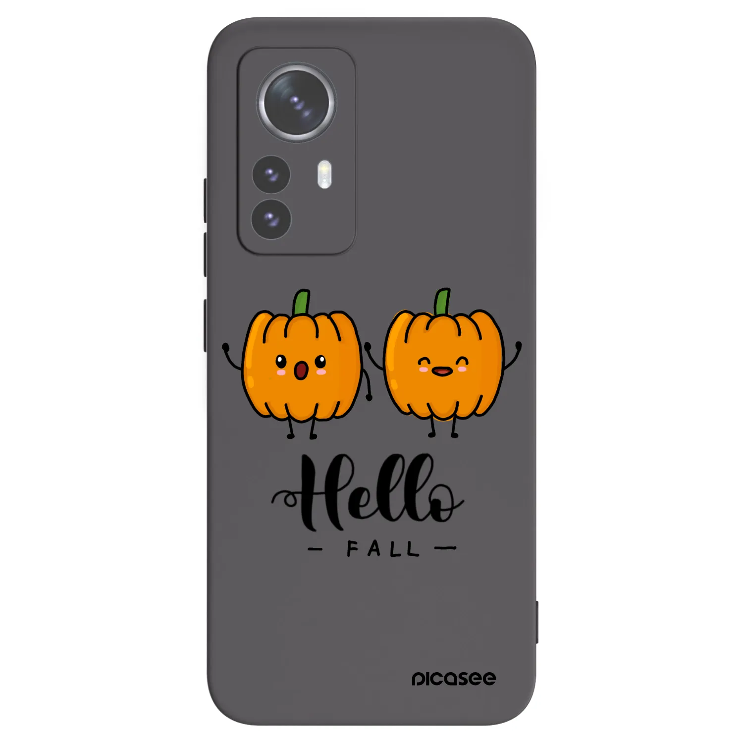 Picasee silikonowe czarne etui na Xiaomi 12 Pro - Hallo Fall