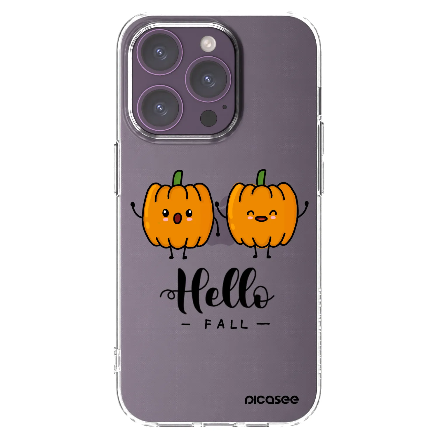 Picasee silikonowe przeźroczyste etui na Apple iPhone 14 Pro - Hallo Fall
