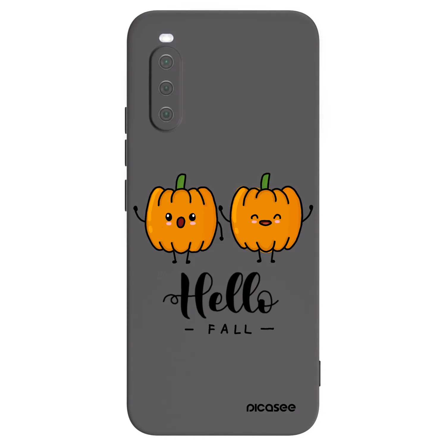 Picasee silikonowe czarne etui na Sony Xperia 10 III - Hallo Fall