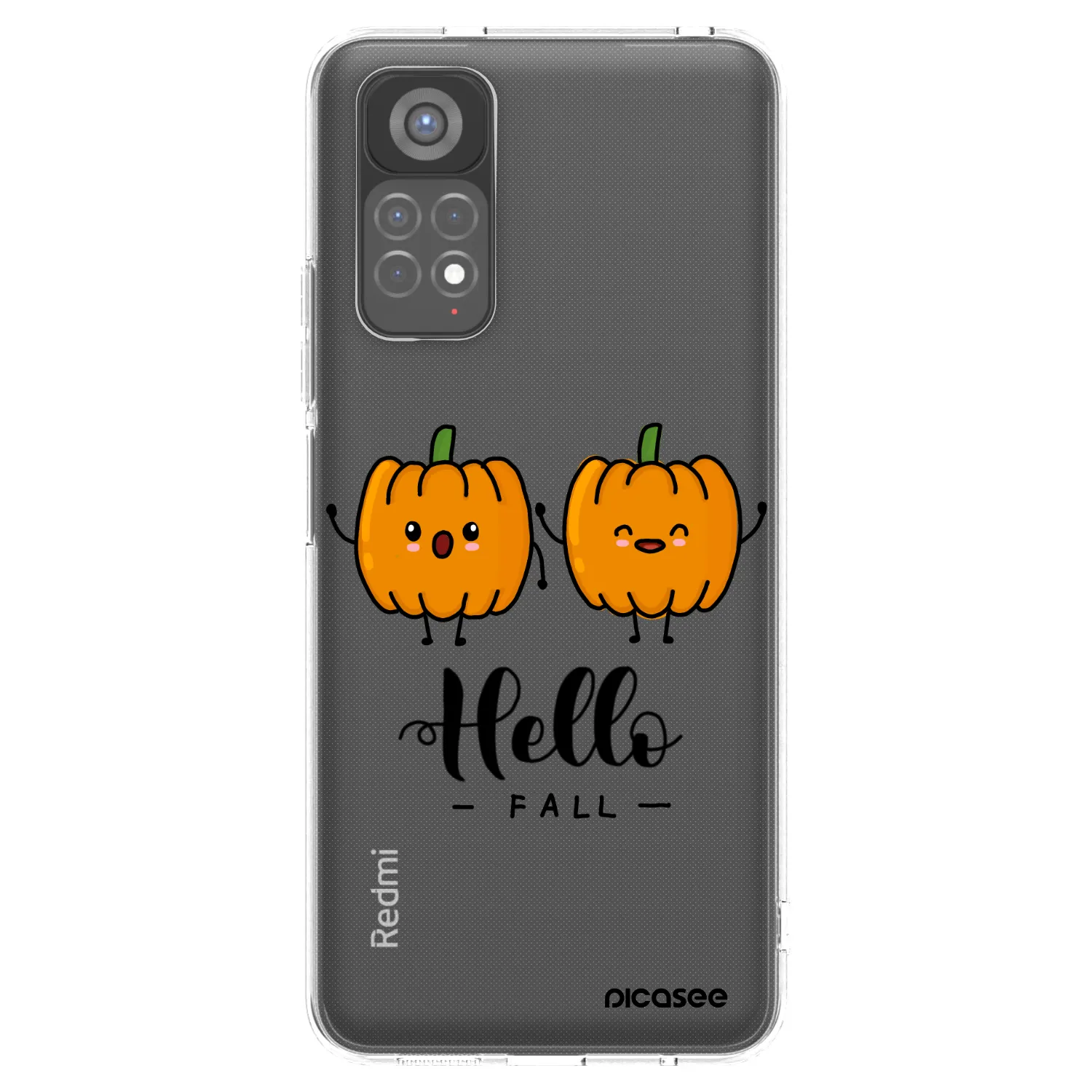 Picasee silikonowe przeźroczyste etui na Xiaomi Redmi Note 11S 5G - Hallo Fall