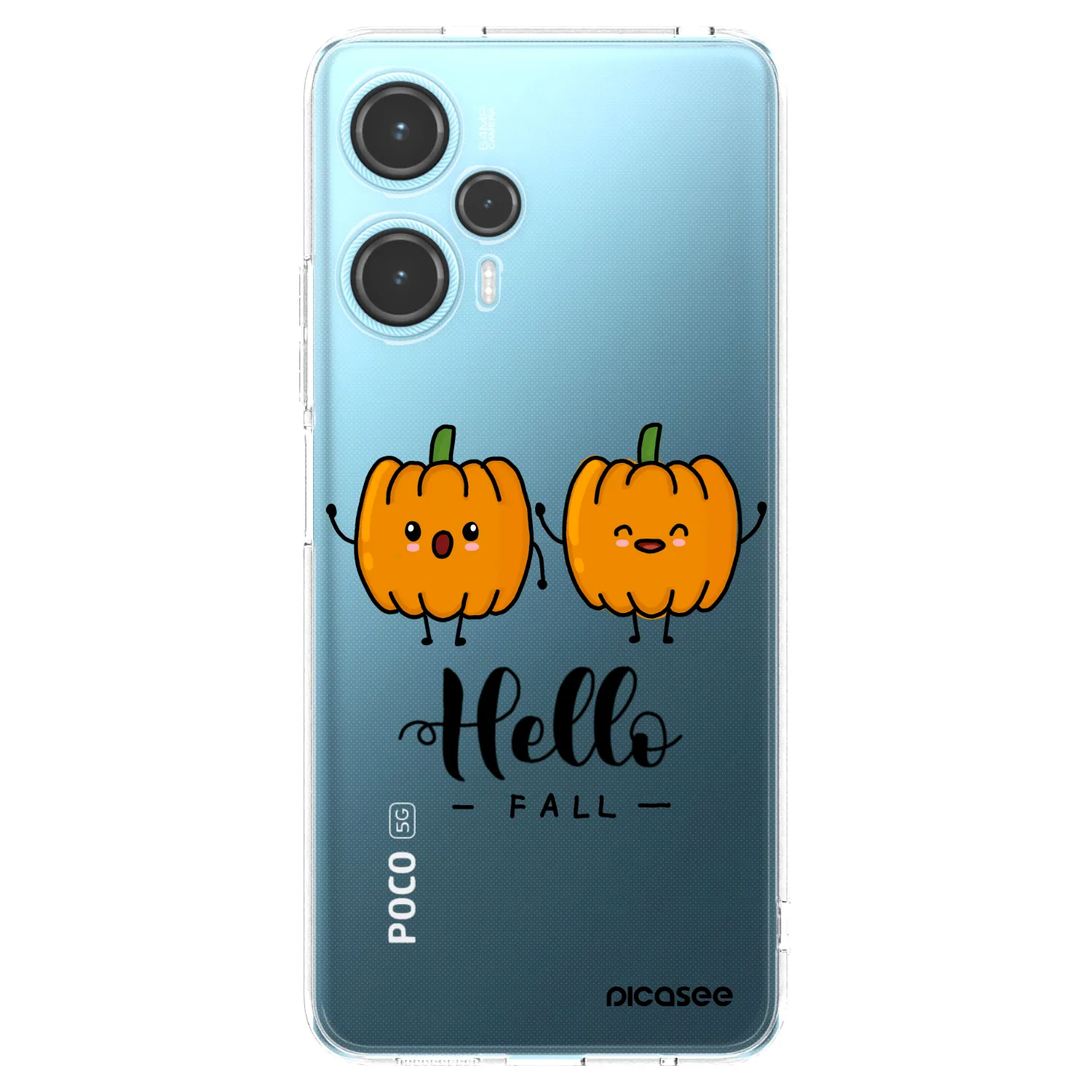 Picasee silikonowe przeźroczyste etui na Xiaomi Poco F5 - Hallo Fall