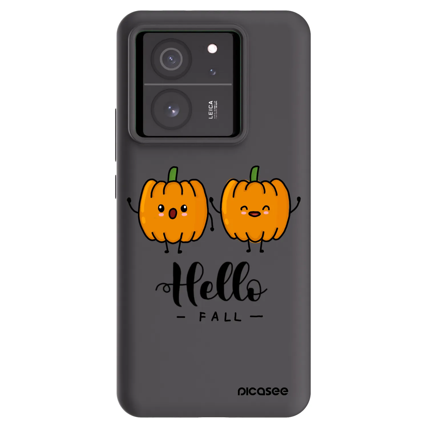 Picasee silikonowe czarne etui na Xiaomi 13T Pro - Hallo Fall