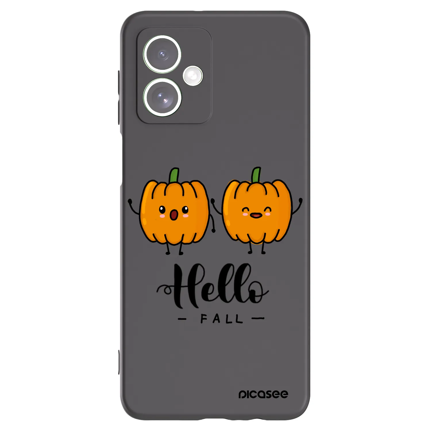 Picasee silikonowe czarne etui na Motorola Moto G54 5G - Hallo Fall