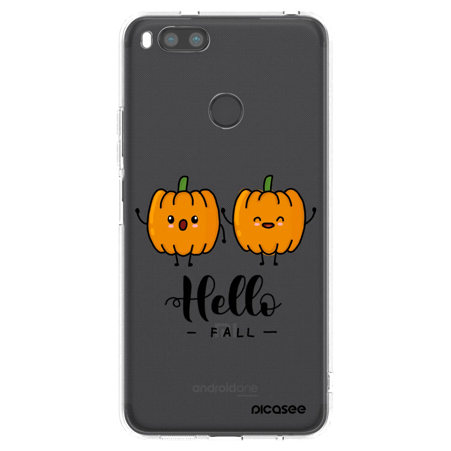 Picasee silikonowe przeźroczyste etui na Xiaomi Mi A1 Global - Hallo Fall