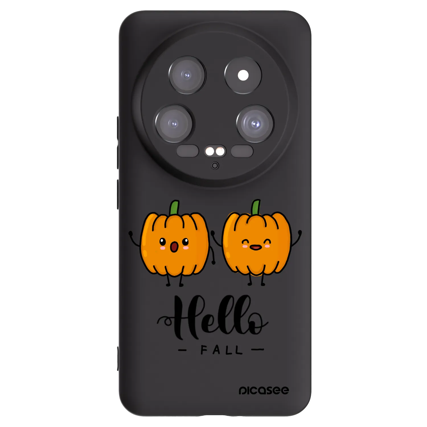 Picasee silikonowe czarne etui na Xiaomi 14 Ultra - Hallo Fall
