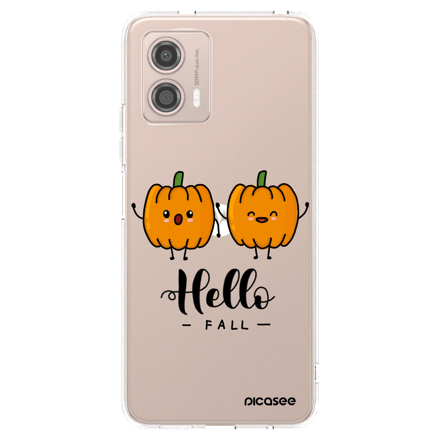 Picasee silikonowe przeźroczyste etui na Motorola Moto G53 5G - Hallo Fall