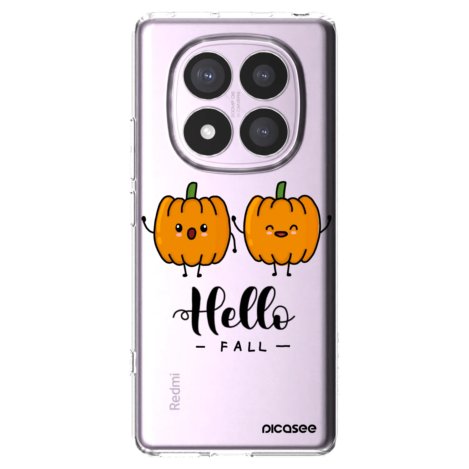 Picasee silikonowe przeźroczyste etui na Xiaomi Redmi Note 14 Pro 5G - Hallo Fall