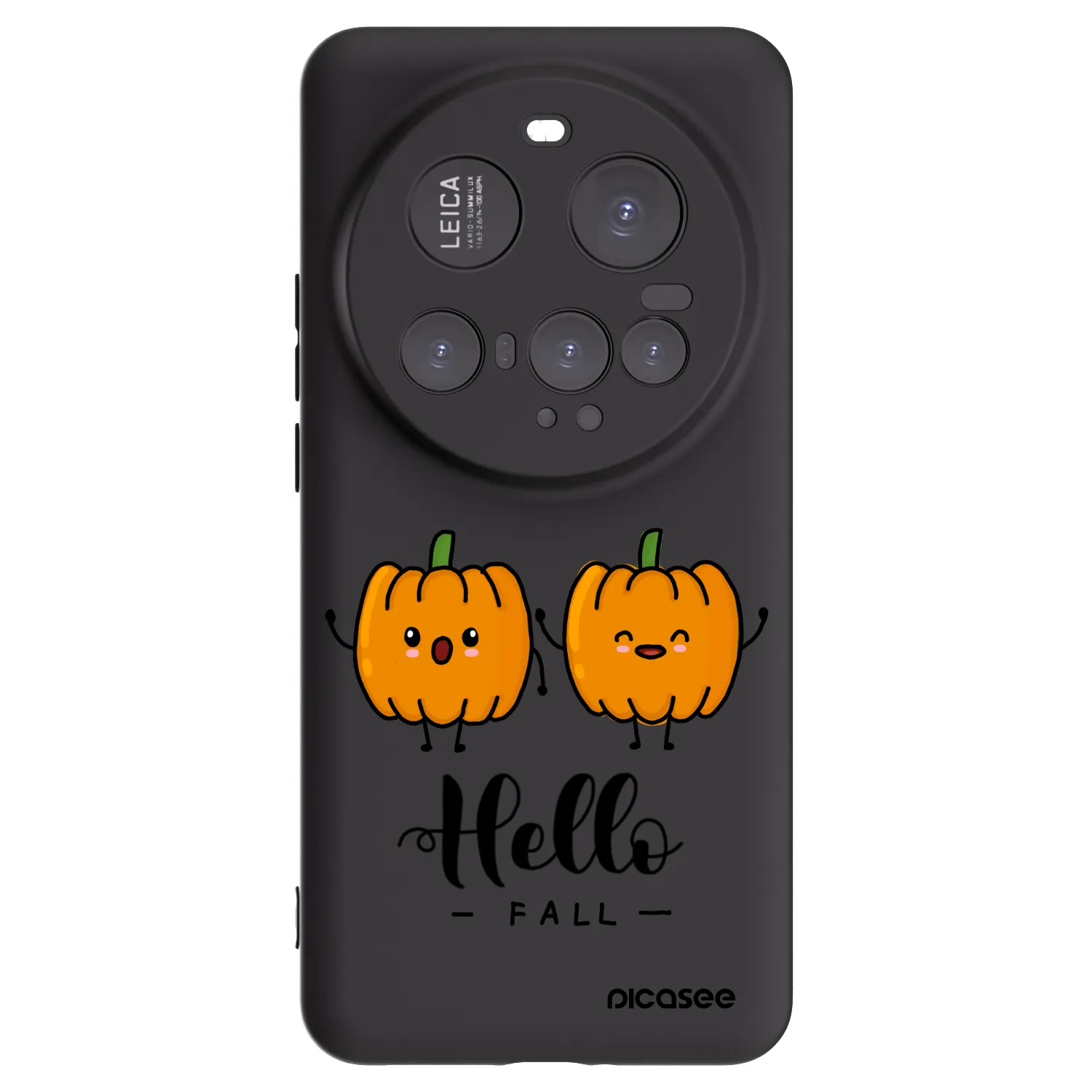 Picasee silikonowe czarne etui na Xiaomi 15 Ultra - Hallo Fall