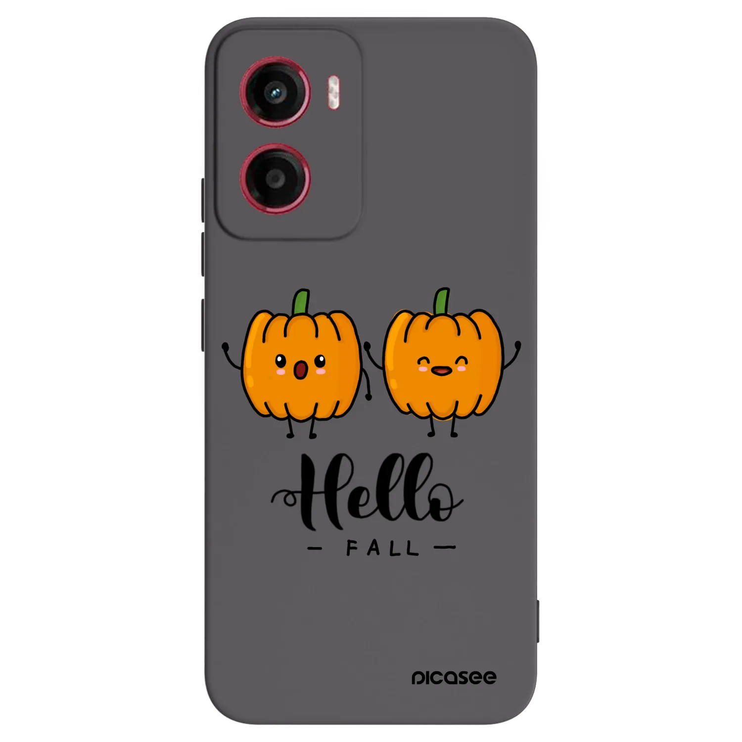 Picasee silikonowe czarne etui na Motorola Moto G05 - Hallo Fall