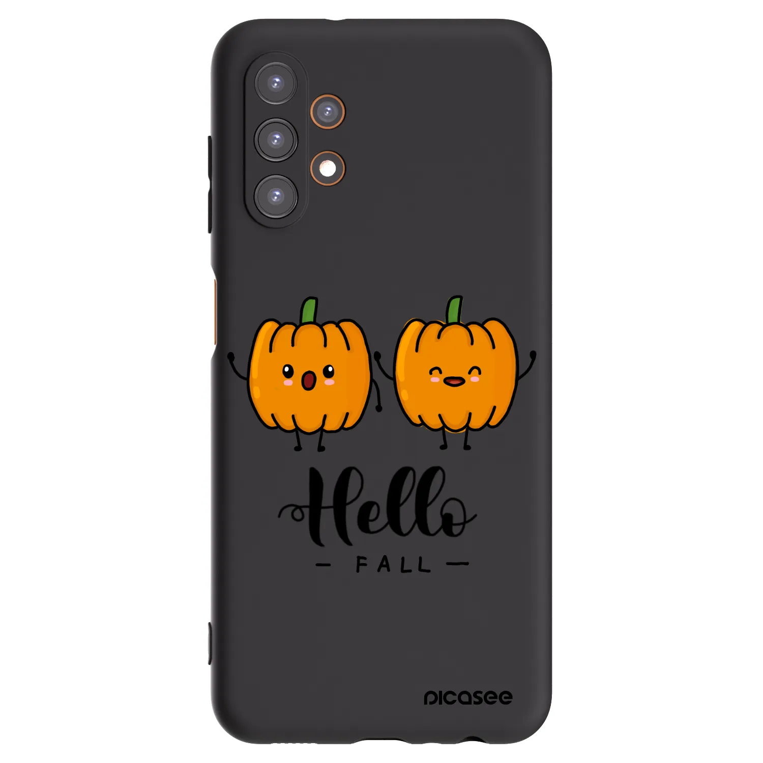Picasee silikonowe czarne etui na Samsung Galaxy A13 5G - Hallo Fall