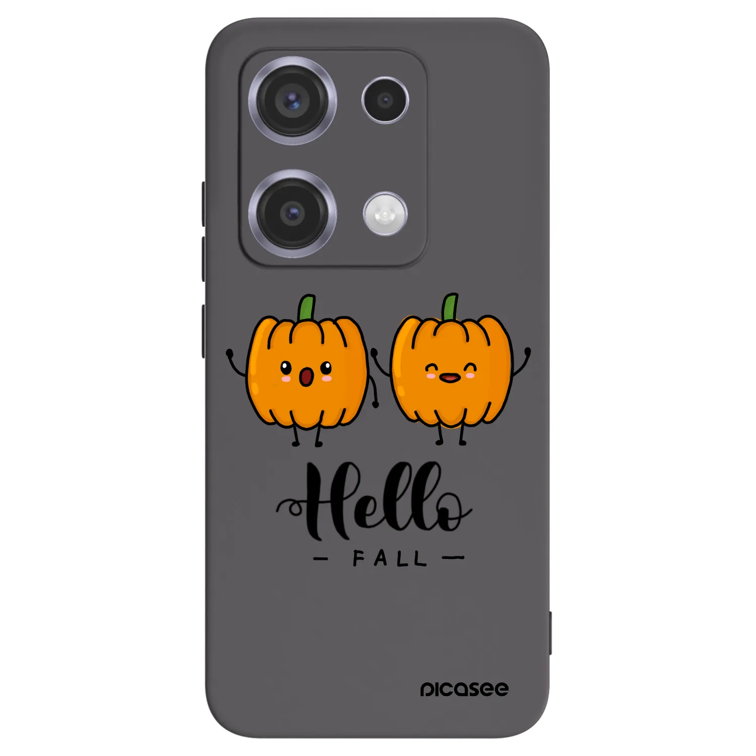 Picasee silikonowe czarne etui na Xiaomi Redmi Note 14S - Hallo Fall