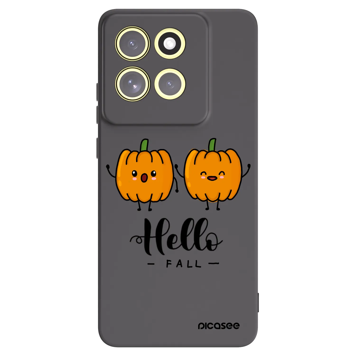 Picasee silikonowe czarne etui na Motorola Moto G86 5G - Hallo Fall