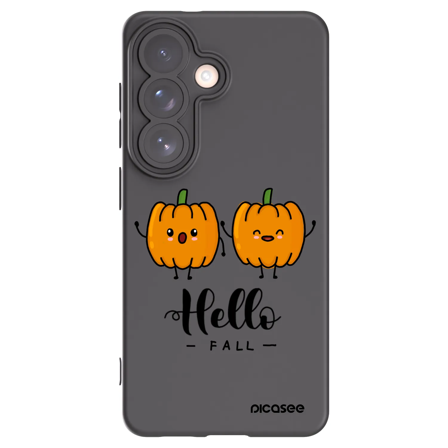 Picasee silikonowe czarne etui na Samsung Galaxy S26 - Hallo Fall