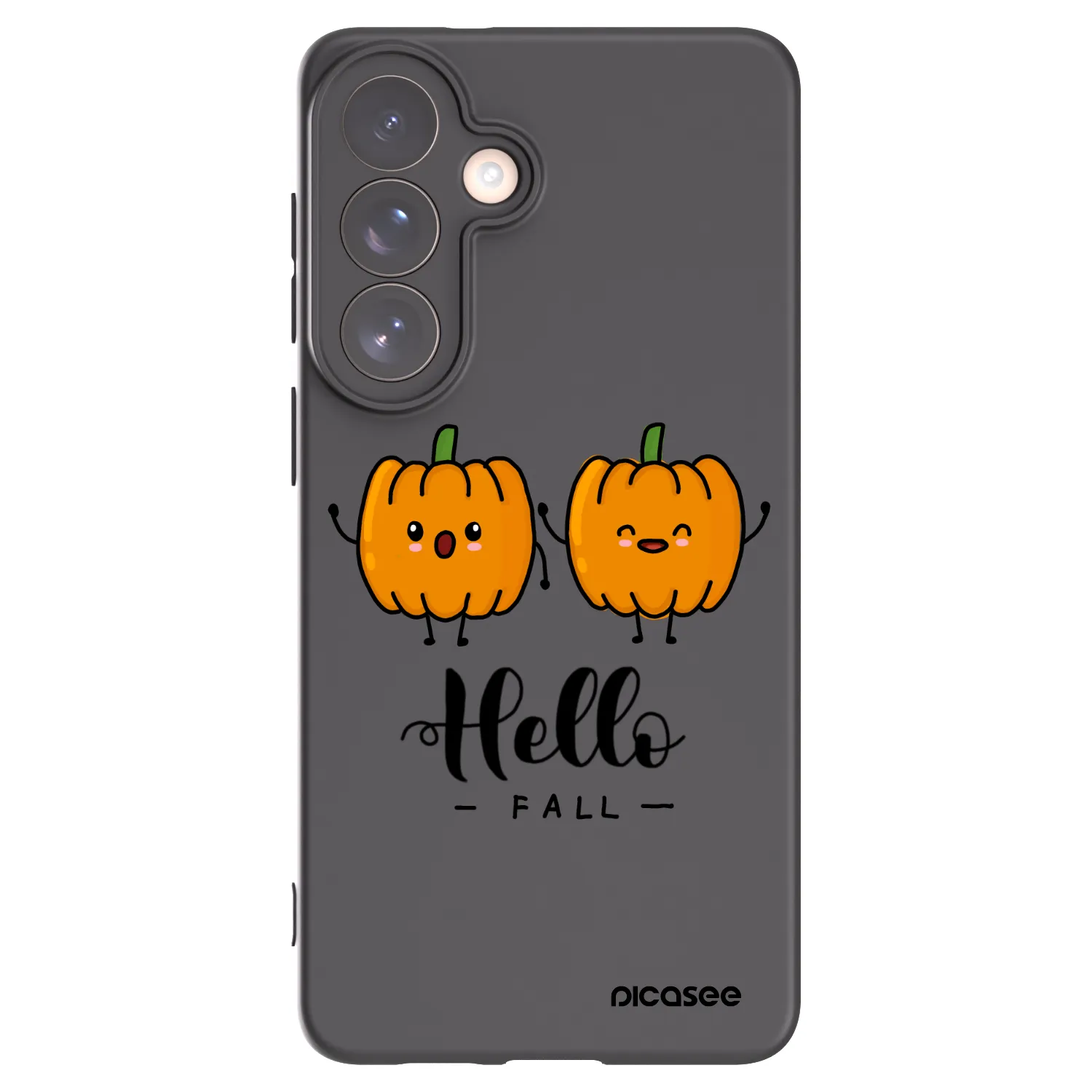 Picasee silikonowe czarne etui na Samsung Galaxy S26+ - Hallo Fall