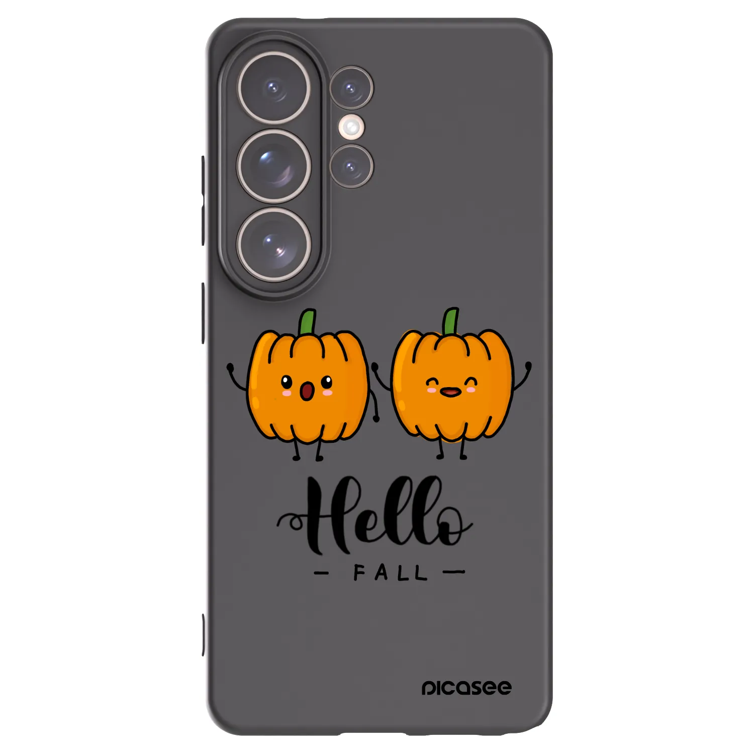 Picasee silikonowe czarne etui na Samsung Galaxy S26 Ultra - Hallo Fall