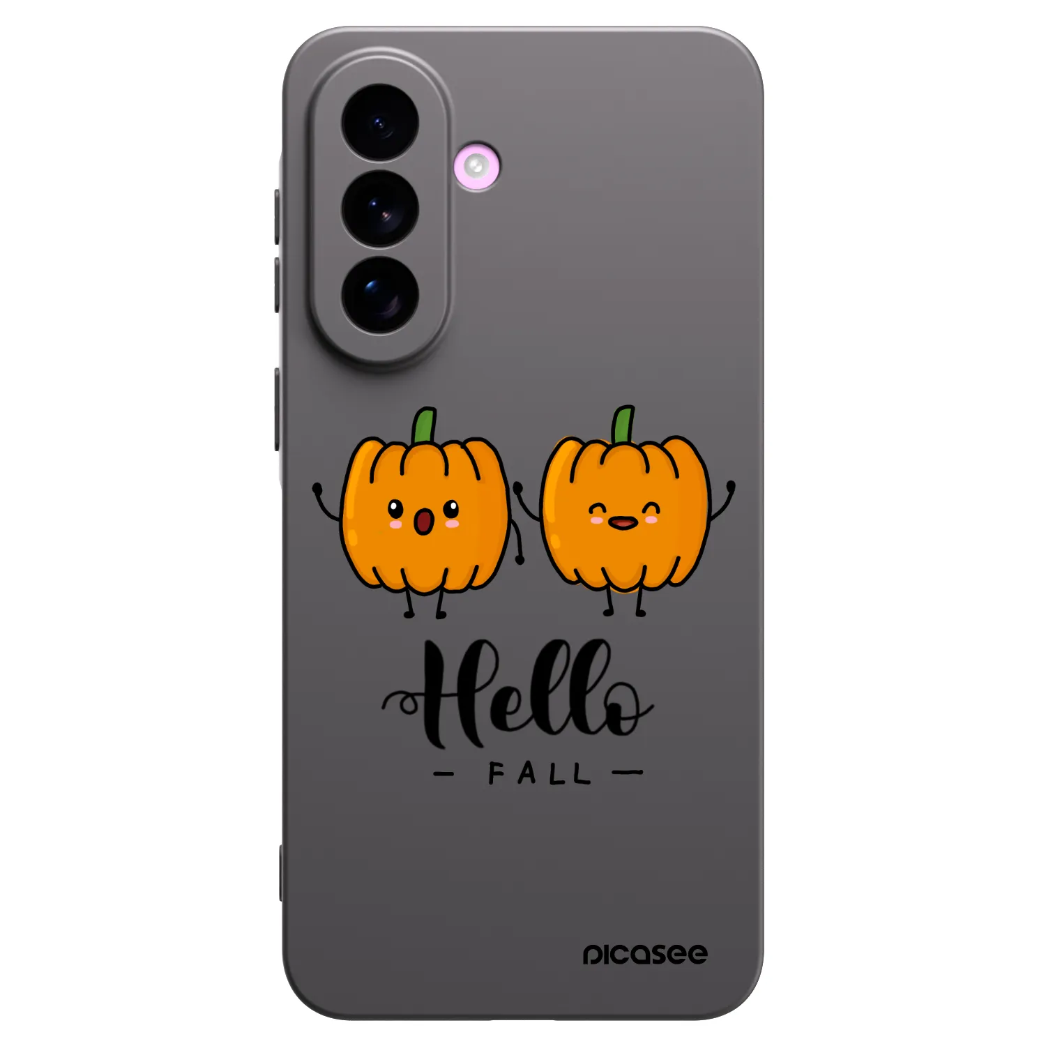 Picasee silikonowe czarne etui na Samsung Galaxy A57 5G - Hallo Fall