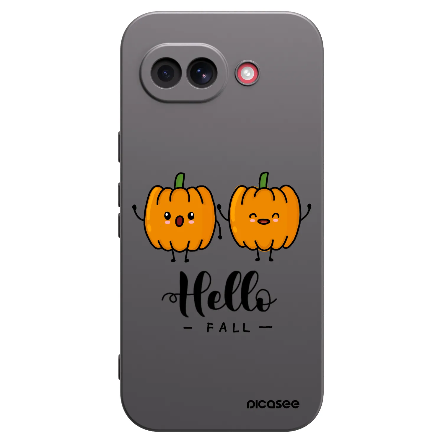 Picasee silikonowe czarne etui na Google Pixel 10a - Hallo Fall