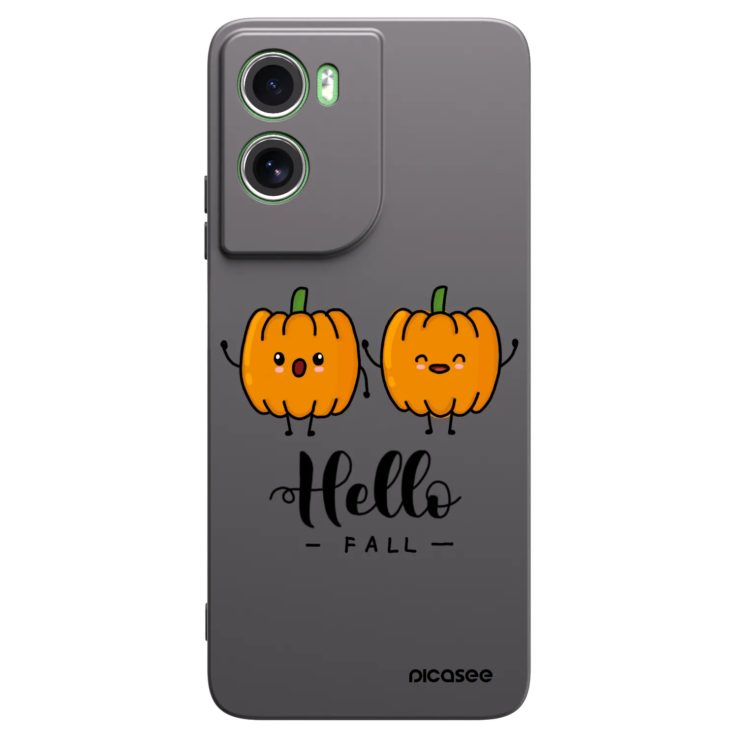 Picasee silikonowe czarne etui na Motorola Moto G06 - Hallo Fall