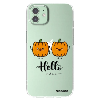 Picasee silikonowe przeźroczyste etui na Apple iPhone 12 - Hallo Fall